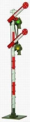 Swiss SBB semaphore signal with two coupled arms<br /><a href='images/pictures/Viessmann/4521.jpg' target='_blank'>Full size image</a>